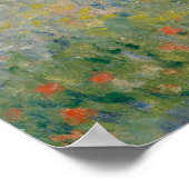 Mohnfelder bei Argenteuil (1875) von Claude Monet Poster (Ecke)