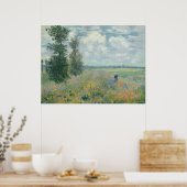 Mohnfelder bei Argenteuil (1875) von Claude Monet Poster (Küche)