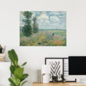 Mohnfelder bei Argenteuil (1875) von Claude Monet Poster (Heimbüro)