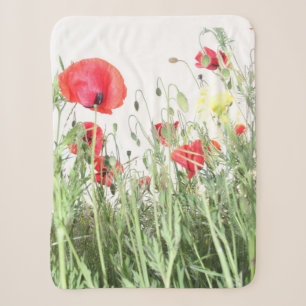 Mohnfelder Blume Sonnenblumen Herz Sherpadecke
