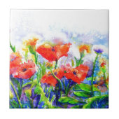 Mohnfelder Fliese (Vorderseite)
