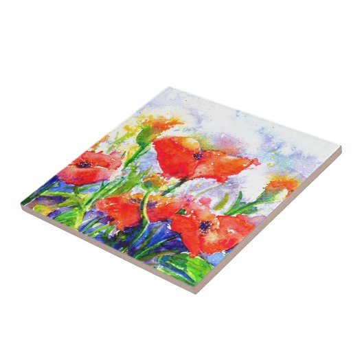 Mohnfelder Fliese (Seite)