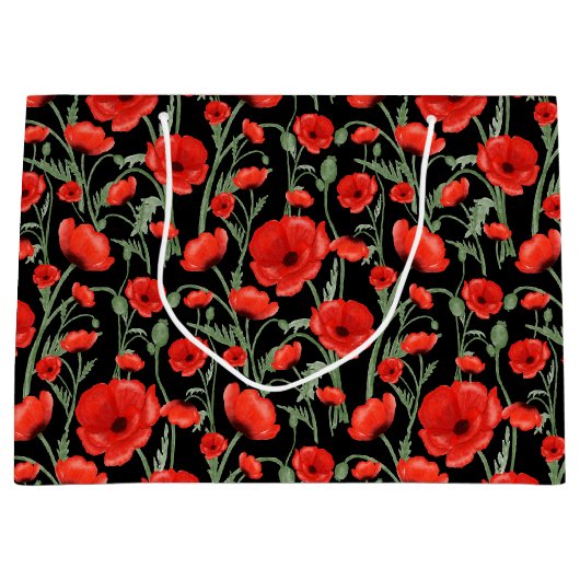 Mohnfelder Große Geschenktüte (Vorderseite)