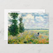 Mohnfelder in der Nähe von Argenteux Postkarte (Vorne/Hinten)