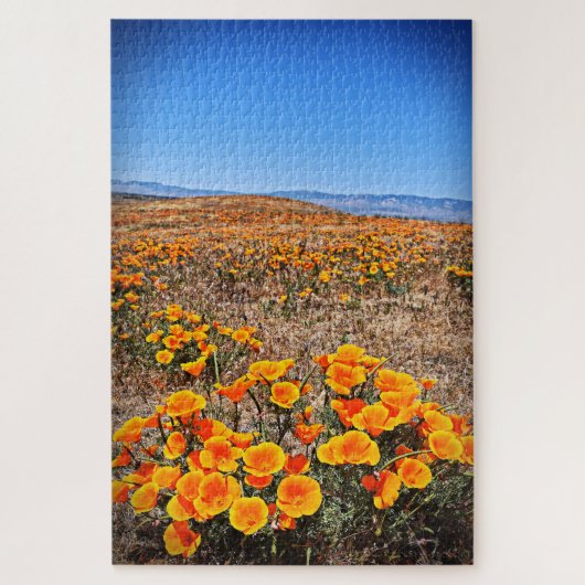 Mohnfelder in Kalifornien - Blume - 20x30 - 1014 S Puzzle (Vertikal)