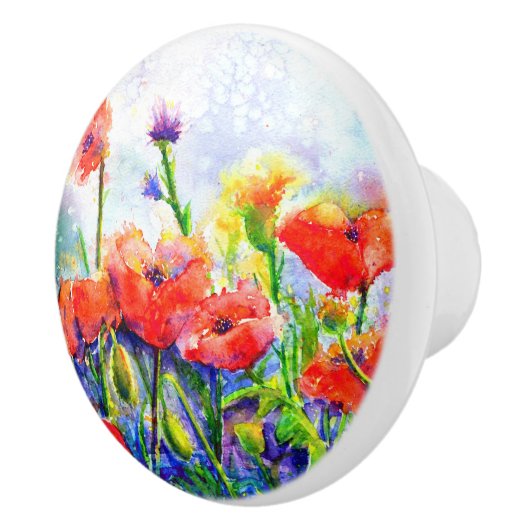 Mohnfelder Keramikknauf (Rechts)