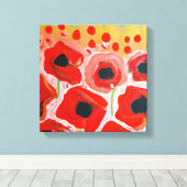 Mohnfelder Leinwanddruck (Insitu (Holzboden))