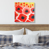 Mohnfelder Leinwanddruck (Insitu (Schlafzimmer))