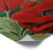 Mohnfelder zum Malen von Wildpferden & Bikerdrucke Poster (Ecke)