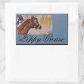 Mohnfett Rechteckiger Aufkleber (Tasche)