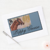 Mohnfett Rechteckiger Aufkleber (Umschlag)