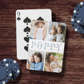 Mohnfotocollage & Kindernamen Spielkarten