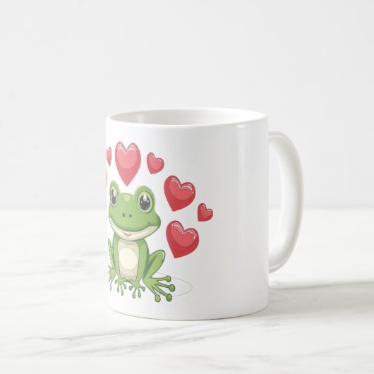 Mohnfrosch Kaffeetasse (VorderseiteRechts)