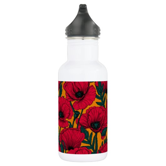 Mohngarten Edelstahlflasche (Rechts)