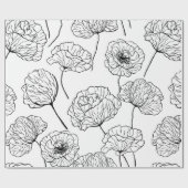 Mohngarten Geschenkpapier (Flach)