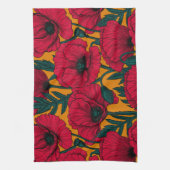 Mohngarten Geschirrtuch (Vertikal)