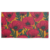 Mohngarten Kissenbezug (Vorderseite-Links)