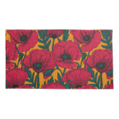 Mohngarten Kissenbezug (Rückseite-Links)