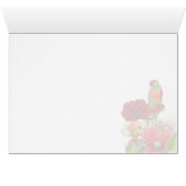 Mohngarten mit Lorikeet-Papagei-Blank (Innenansicht Horizontal (Unten))