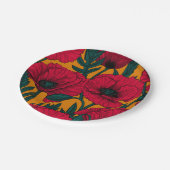 Mohngarten Pappteller (Schrägansicht)