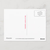 Mohngarten Postkarte (Rückseite)