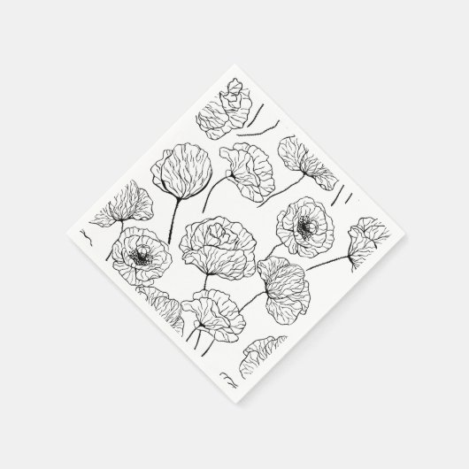 Mohngarten Serviette (Ecke)