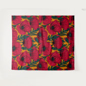 Mohngarten Wandteppich (Vorderseite (Horizontal))