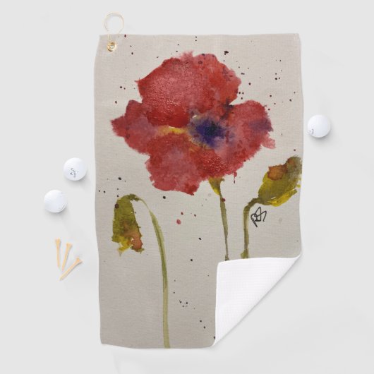 Mohngolftuch Golfhandtuch (Insitu)