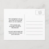 Mohngrüße von Ihrer neuen Nachbarschaft Postkarte (Rückseite)