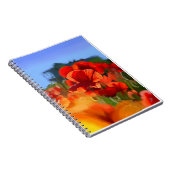 Mohnhaus - Ölmalerei Notizblock (Rechte Seite)