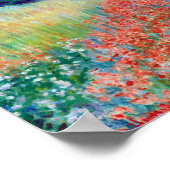 Mohnische Blume in einem Feld, Claude Monet Poster (Ecke)