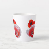 Mohnische Blume Nah Cust. Tasse (Vorderseite)