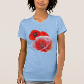 Mohnische Blume Nah T - Shirt (Vorderseite)