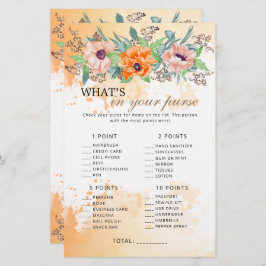 Mohnische Blume, was in deinem Geldbeutel ist