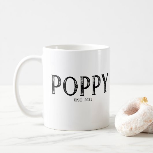 Mohnjahr Kaffeetasse (Mit Donut)