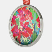 Mohnjahr Ornament Aus Metall (Links)
