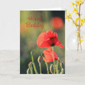 Mohnkarte 1 karte (Gelbe Blume)