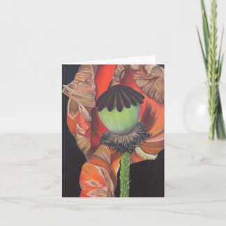 Mohnkarte Dankeskarte