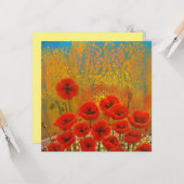 Mohnkarte Karte (Vorderseite/Rückseite Beispiel)