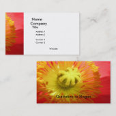 Mohnkarte Visitenkarte (Vorne/Hinten)