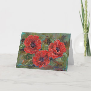 Mohnkarte von Renee Lavoie, Blume Karte