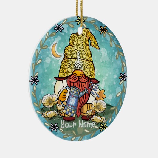 Mohnknochen Keramik Ornament (Rechts)