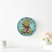 Mohnknochen Runde Wanduhr (Zuhause)