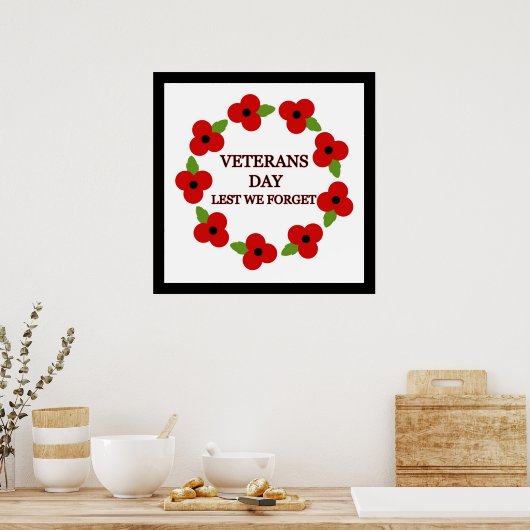 Mohnkranz - Poster (Küche)