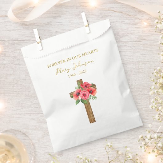 Mohnkreuz-Bestattungs-Beutel Geschenktütchen (Ausgeschnitten)