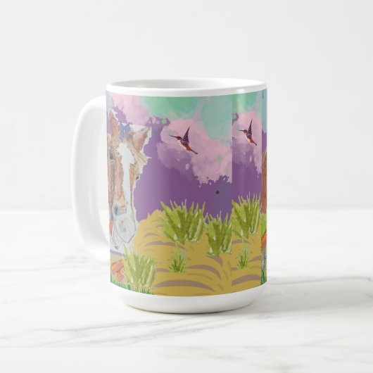 Mohnkunst Kaffeetasse (Vorderseite Links)