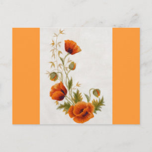 Mohnkunst Postkarte