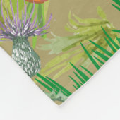 Mohnlächeln Fleecedecke (Ecke)