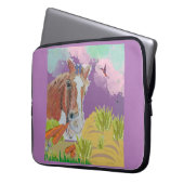 Mohnlächeln Laptopschutzhülle (Vorderseite Links)