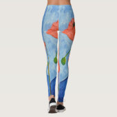 Mohnmalerei Leggings (Rückseite)